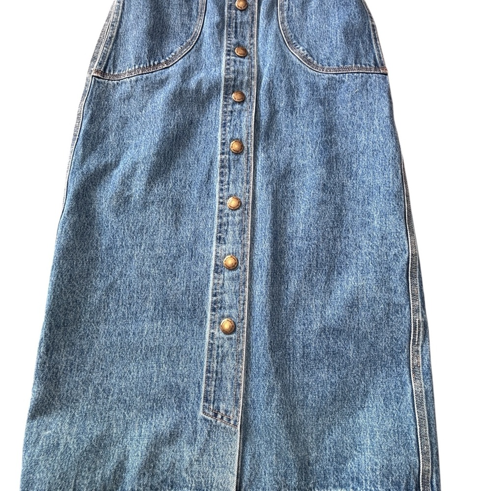 Blue Denim Button-Front Sundress - Picture 3 of 12